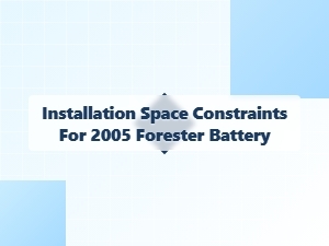 Navigating Battery Installation Space Constraints