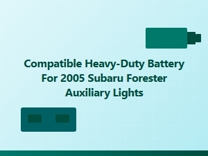 Upgrade Battery for Auxiliary Lights Compatibility
