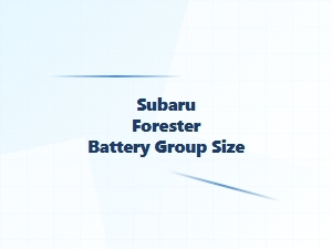 Navigating Subaru Forester Battery Group Size Options